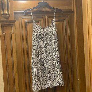 Hurley Viscous Black & White Sundress Size Medium